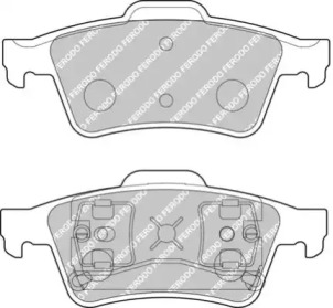 Комплект тормозных колодок, дисковый тормоз FERODO RACING FCP1540H