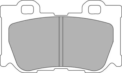 Комплект тормозных колодок, дисковый тормоз FERODO RACING FCP4173H