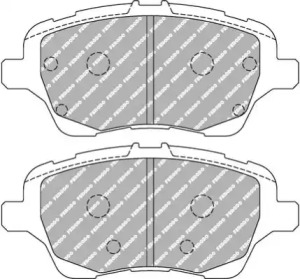 Комплект тормозных колодок, дисковый тормоз FERODO RACING FCP4612H