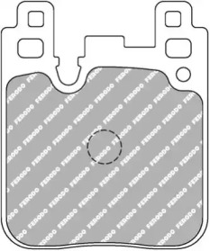 Комплект тормозных колодок, дисковый тормоз FERODO RACING FCP4663W