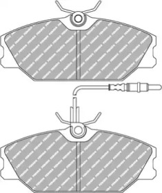 Комплект тормозных колодок, дисковый тормоз FERODO RACING FDS406