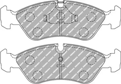 Комплект тормозных колодок, дисковый тормоз FERODO RACING FDS584