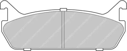 Комплект тормозных колодок, дисковый тормоз FERODO RACING FDS654