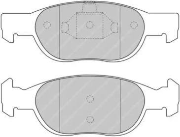 Комплект тормозных колодок FERODO RACING FDS1160
