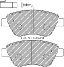 Комплект тормозных колодок, дисковый тормоз FERODO RACING FDS1466