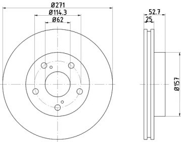 Тормозной диск NISSHINBO ND1069K