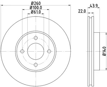 Тормозной диск NISSHINBO ND2035K