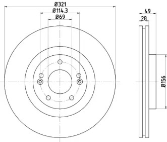 Тормозной диск NISSHINBO ND6052K