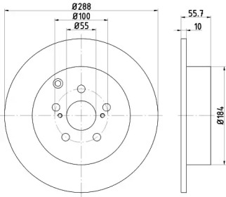 Тормозной диск NISSHINBO ND1006K