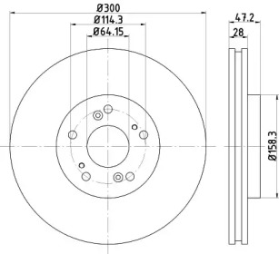 Тормозной диск NISSHINBO ND8014K