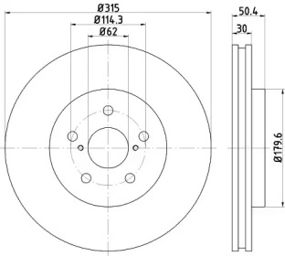 Тормозной диск NISSHINBO ND1025K