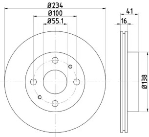 Тормозной диск NISSHINBO ND1020K