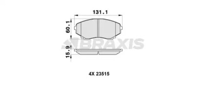 Комплект тормозных колодок BRAXIS AB0341