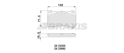 Комплект тормозных колодок BRAXIS AB0501