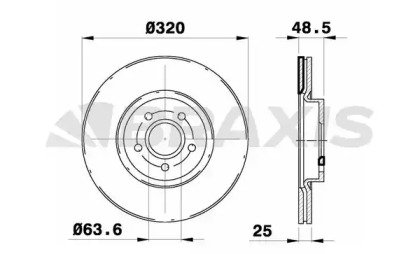 Тормозной диск BRAXIS AD0272