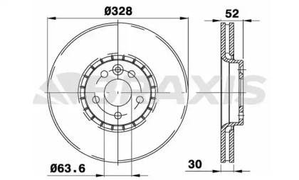 Тормозной диск BRAXIS AD0399