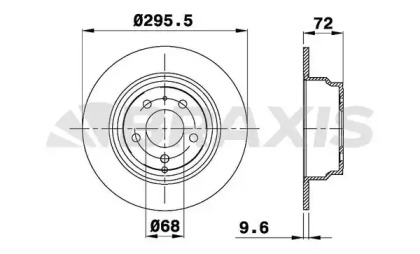 Тормозной диск BRAXIS AD0986