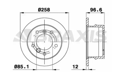 Тормозной диск BRAXIS AD0997