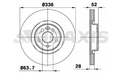 Тормозной диск BRAXIS AD1002