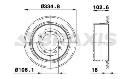 Тормозной диск BRAXIS AD1004