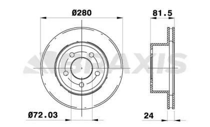 Тормозной диск BRAXIS AD1012