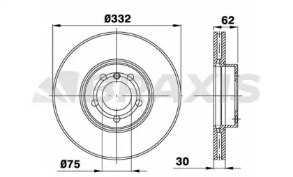 Тормозной диск BRAXIS AD1013