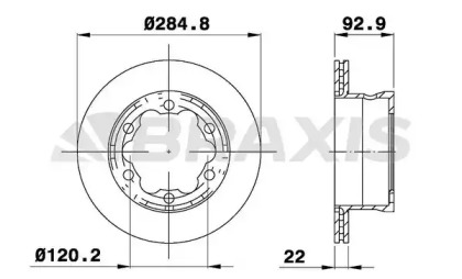 Тормозной диск BRAXIS AD1018