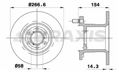 Тормозной диск BRAXIS AD1024