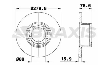 Тормозной диск BRAXIS AD1028