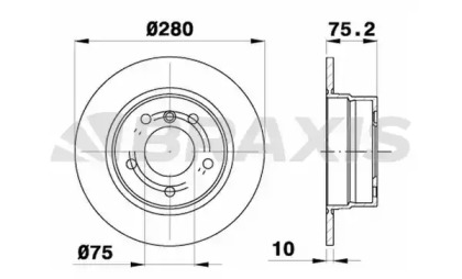 Тормозной диск BRAXIS AD1041