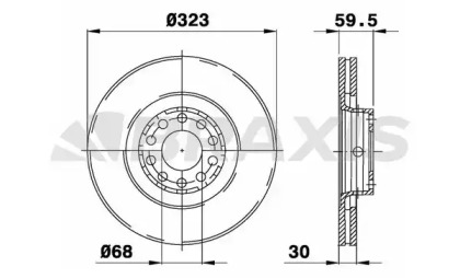 Тормозной диск BRAXIS AD1046