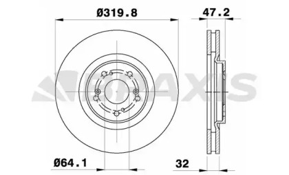 Тормозной диск BRAXIS AD1069