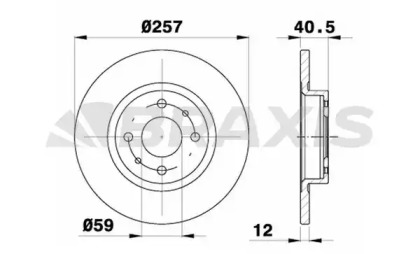 Тормозной диск BRAXIS AE0012
