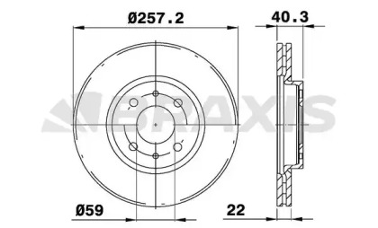 Тормозной диск BRAXIS AE0030