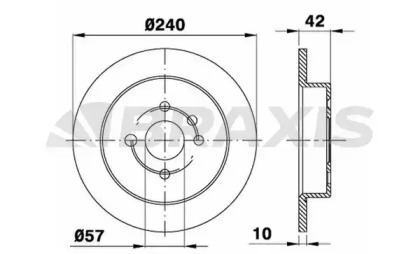 Тормозной диск BRAXIS AE0031