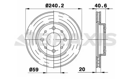 Тормозной диск BRAXIS AE0036