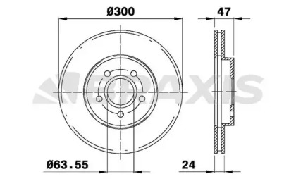 Тормозной диск BRAXIS AE0049