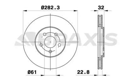 Тормозной диск BRAXIS AE0057