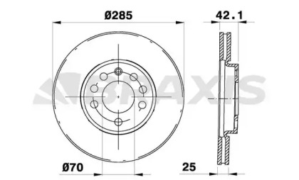 Тормозной диск BRAXIS AE0066