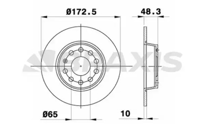 Тормозной диск BRAXIS AE0071