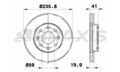 Тормозной диск BRAXIS AE0089