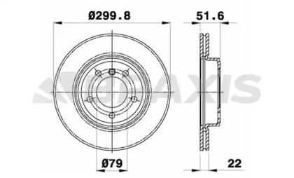 Тормозной диск BRAXIS AE0110