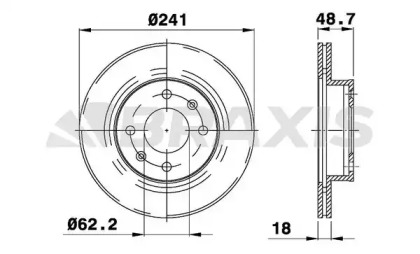 Тормозной диск BRAXIS AE0122