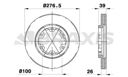 Тормозной диск BRAXIS AE0130