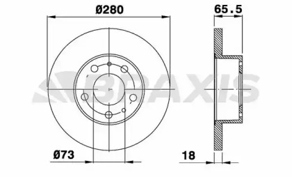 Тормозной диск BRAXIS AE0134