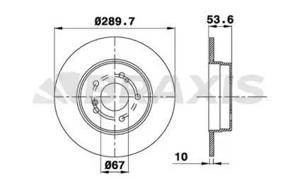 Тормозной диск BRAXIS AE0143