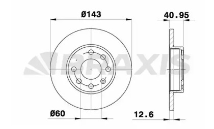Тормозной диск BRAXIS AE0166