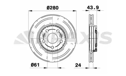 Тормозной диск BRAXIS AE0182