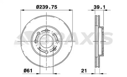 Тормозной диск BRAXIS AE0187