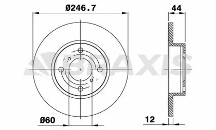 Тормозной диск BRAXIS AE0191